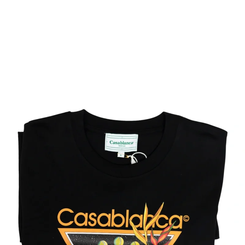 Casablanca Tennis Club T-Shirt Black