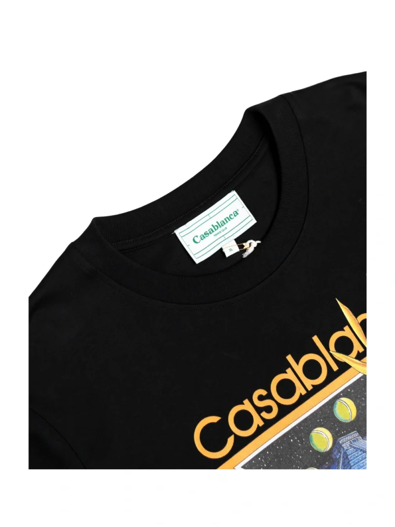 Casablanca Tennis Club T-Shirt Black - Image 2