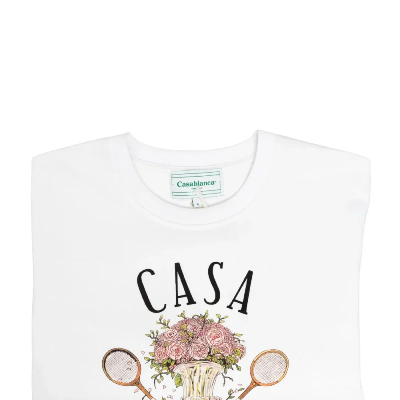 Casablanca Tennis Club T-Shirt White