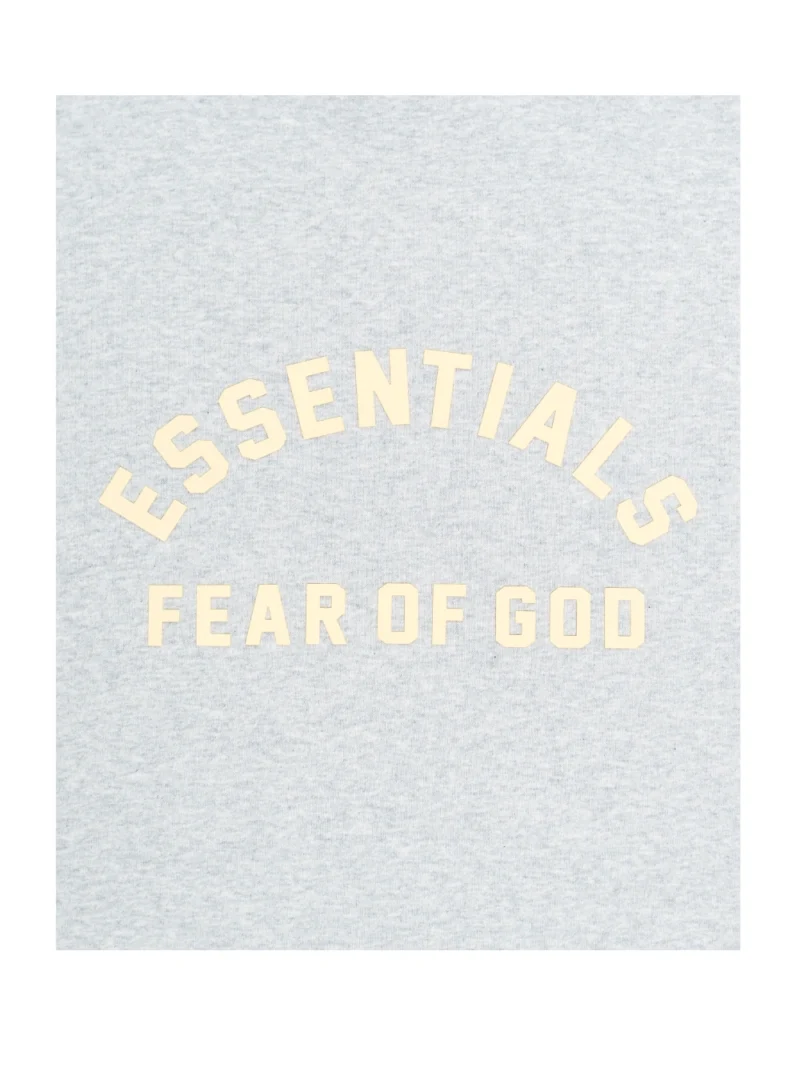 FEAR OF GOD ESSENTIALS Gray Crewneck T-Shirt - Image 4