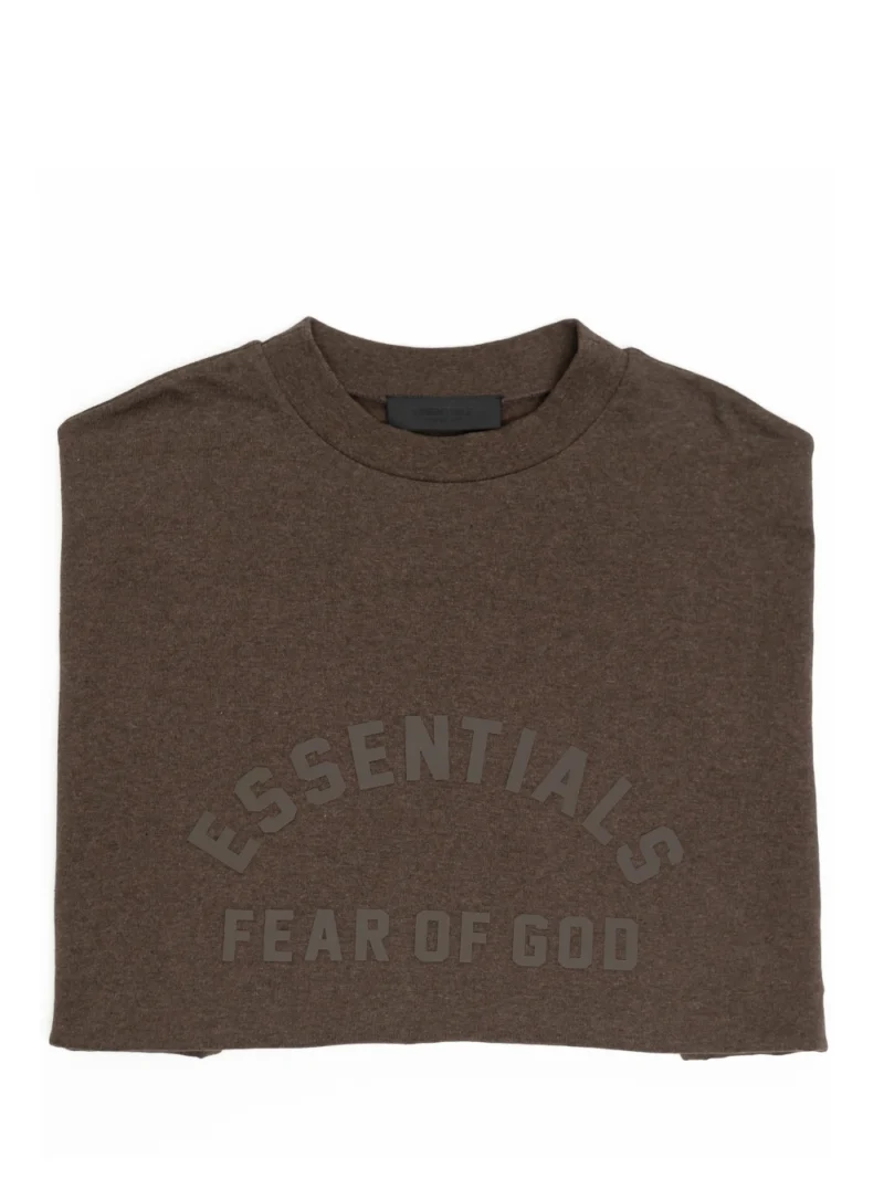 FEAR OF GOD ESSENTIALS Brown Crewneck T-Shirt