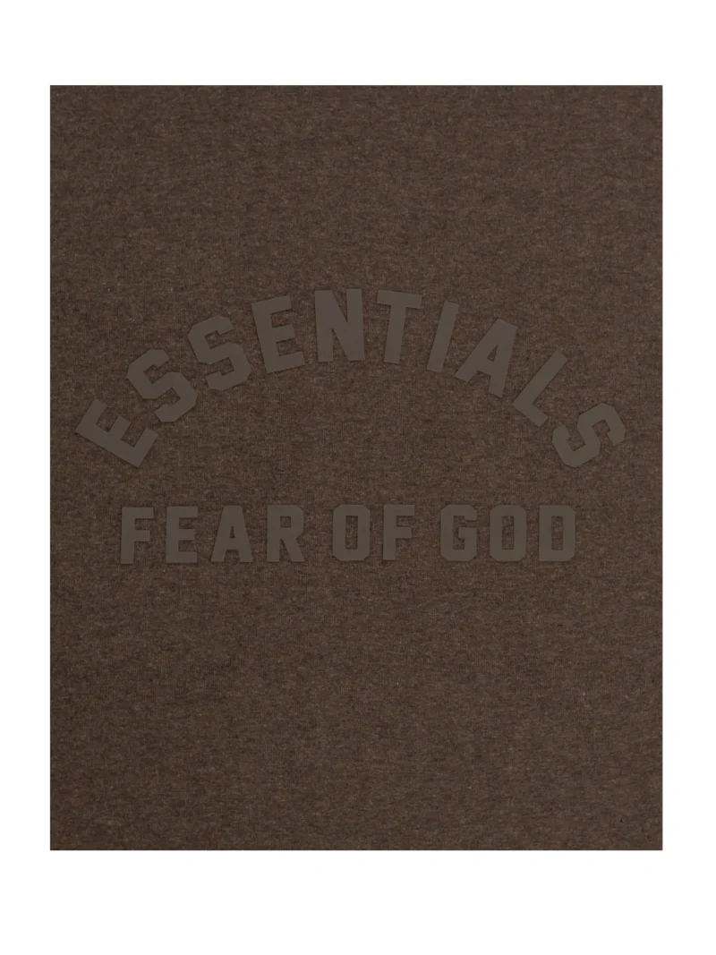 FEAR OF GOD ESSENTIALS Brown Crewneck T-Shirt - Image 3