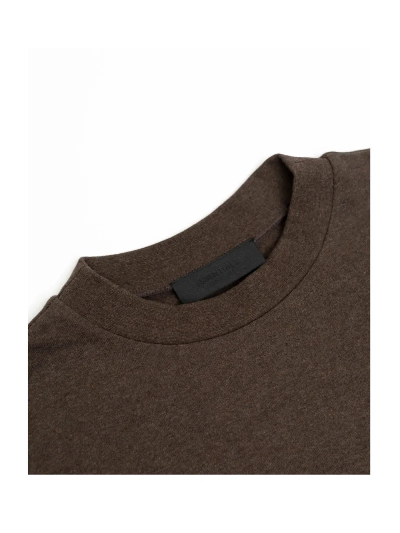 FEAR OF GOD ESSENTIALS Brown Crewneck T-Shirt - Image 4