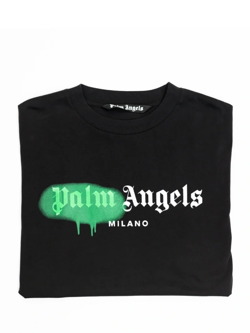 Palm Angels Milano Sprayed Logo T-shirt Black