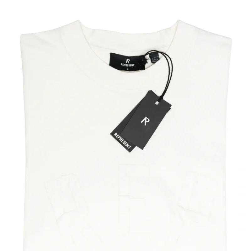 Represent Applique White T-shirt