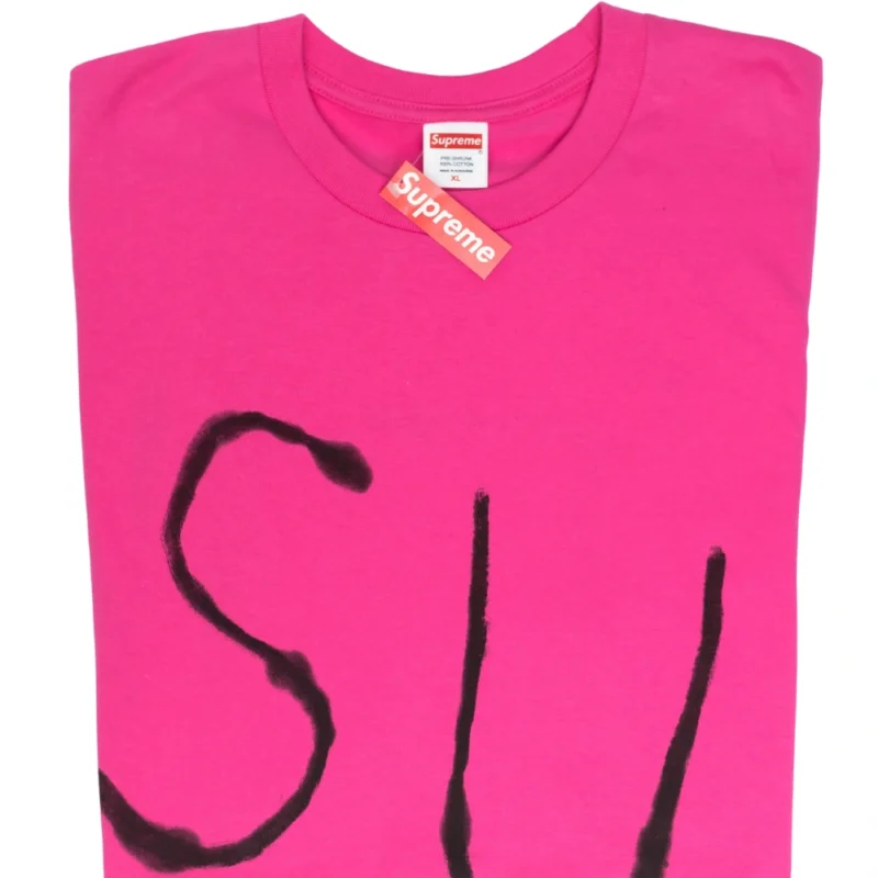 Supreme Painted Tee (SS25) Fuchsia