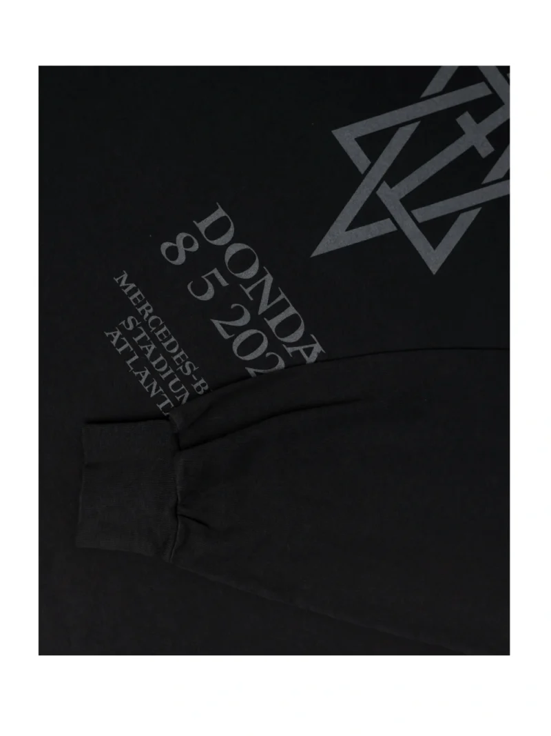 Kanye West DONDA August 5 Listening Event L/S T-shirt Black - Image 3
