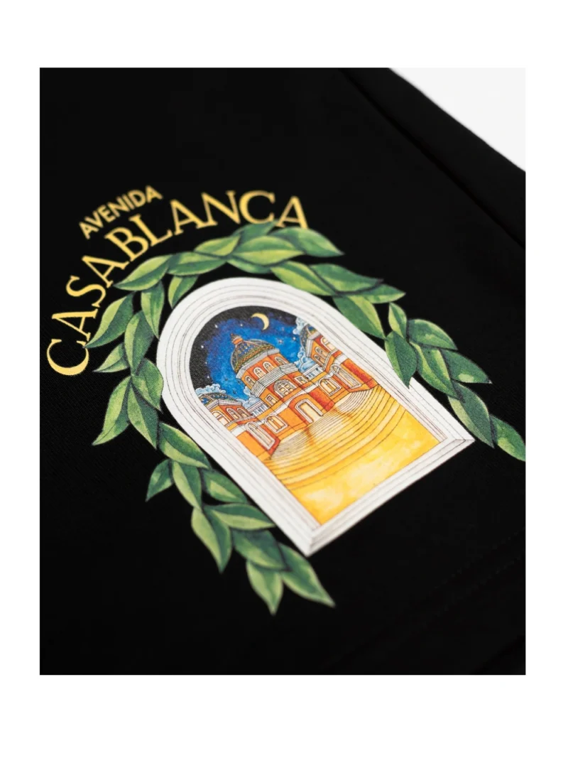 Casablanca Avenida Printed Sweatshort - Image 2