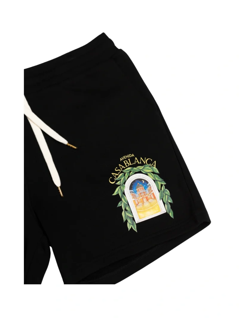 Casablanca Avenida Printed Sweatshort - Image 4