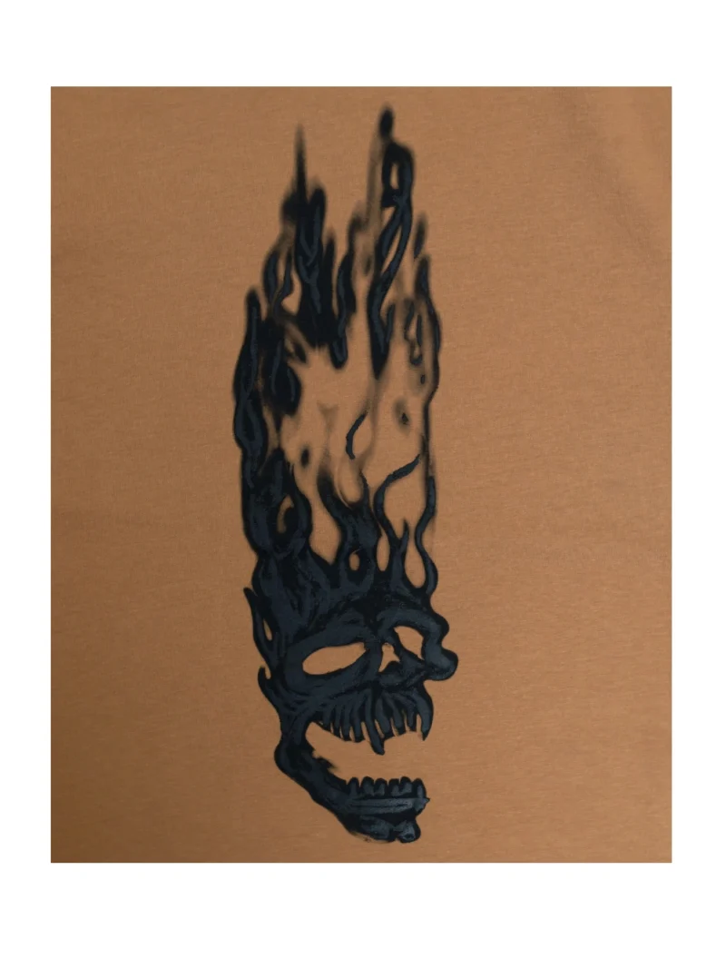 Heron Preston flaming skull T-shirt - Image 4