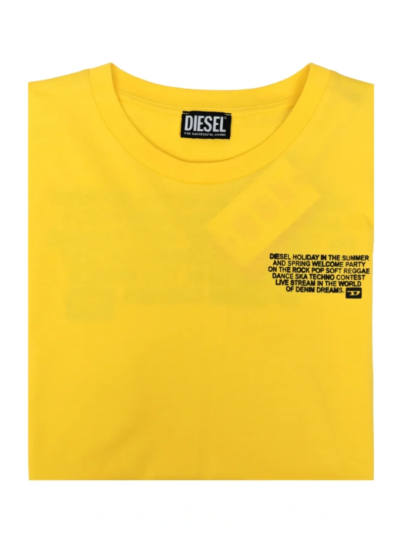 Diesel Holiday Logo Print Yellow