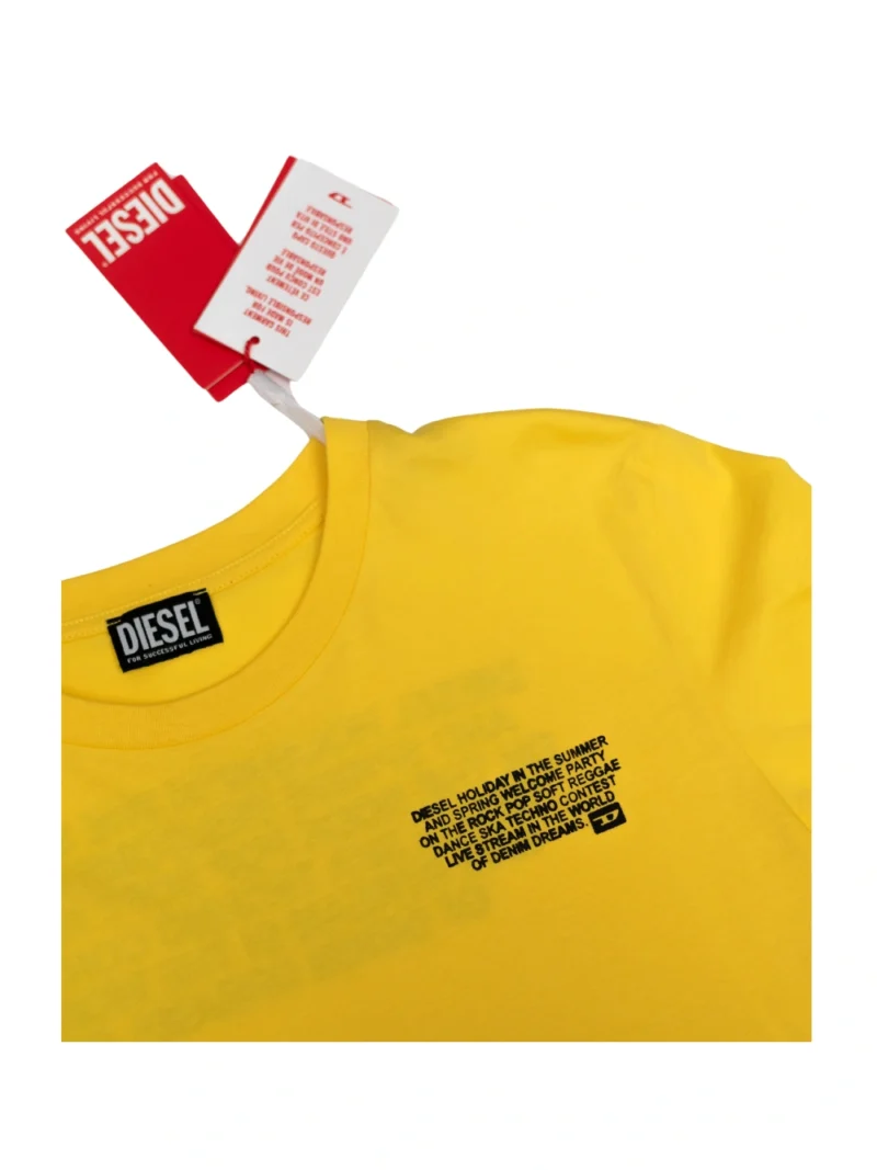 Diesel Holiday Logo Print Yellow - Image 3