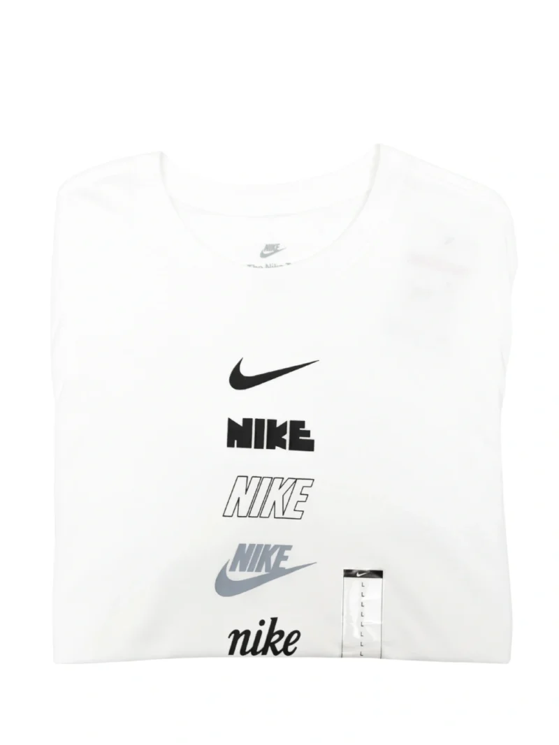 Nike Sportswear Center Multi Logo Tee White