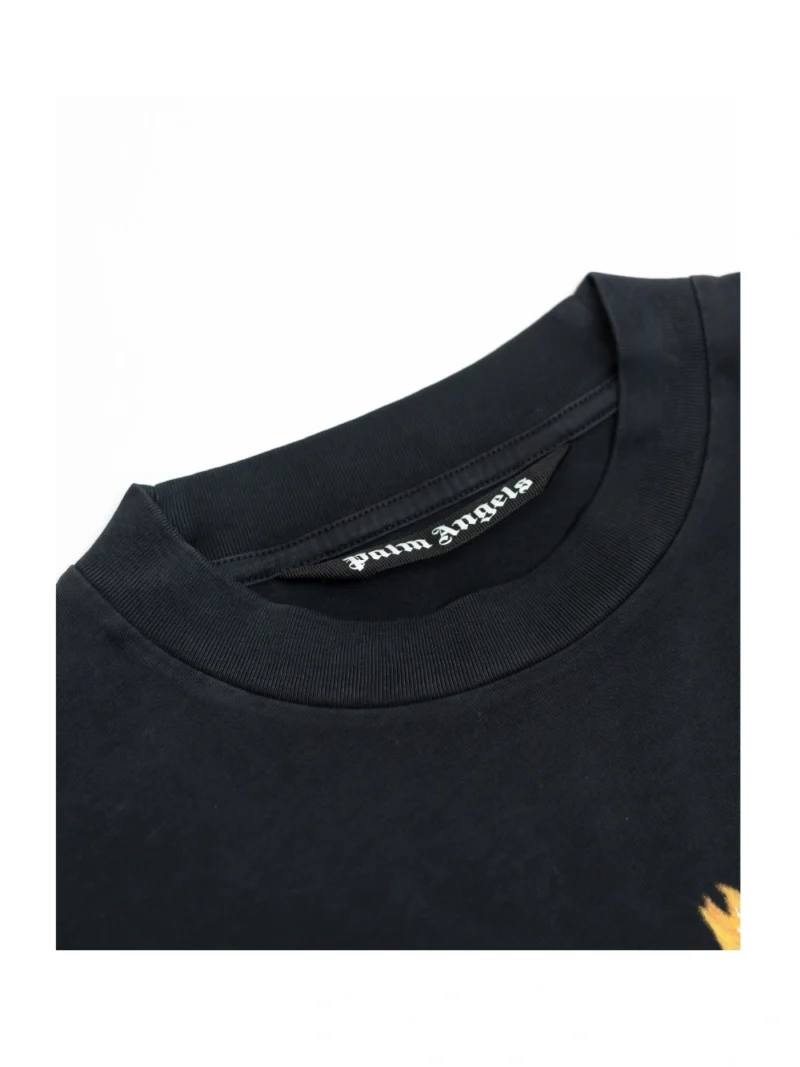 Palm Angels Burning Logo T-Shirt - Image 2