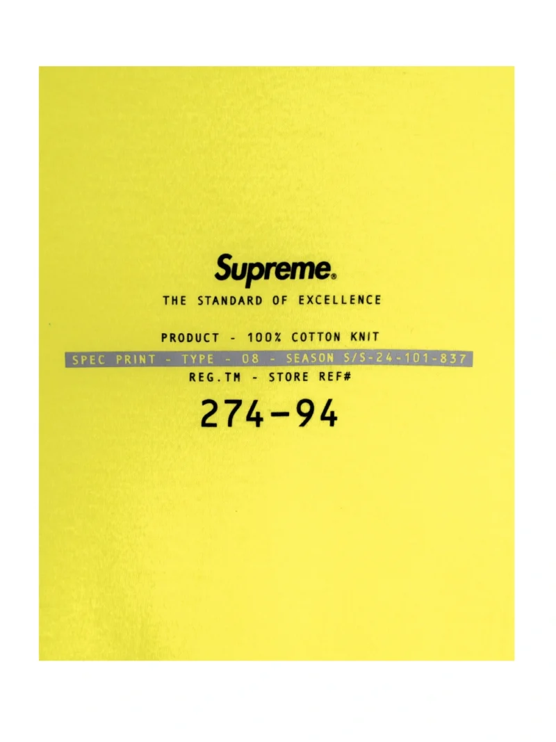Supreme Standard Tee Fluorescent Yellow - Image 3