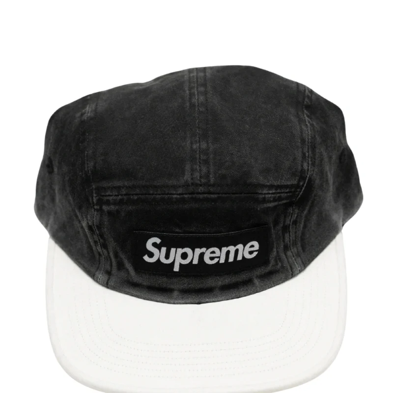 colour-blocked cotton camp cap men