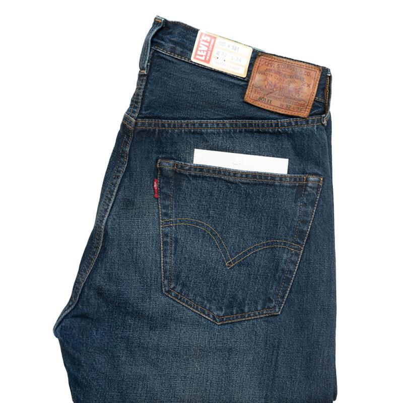 501 LVC Washed Drak Blue Jeans