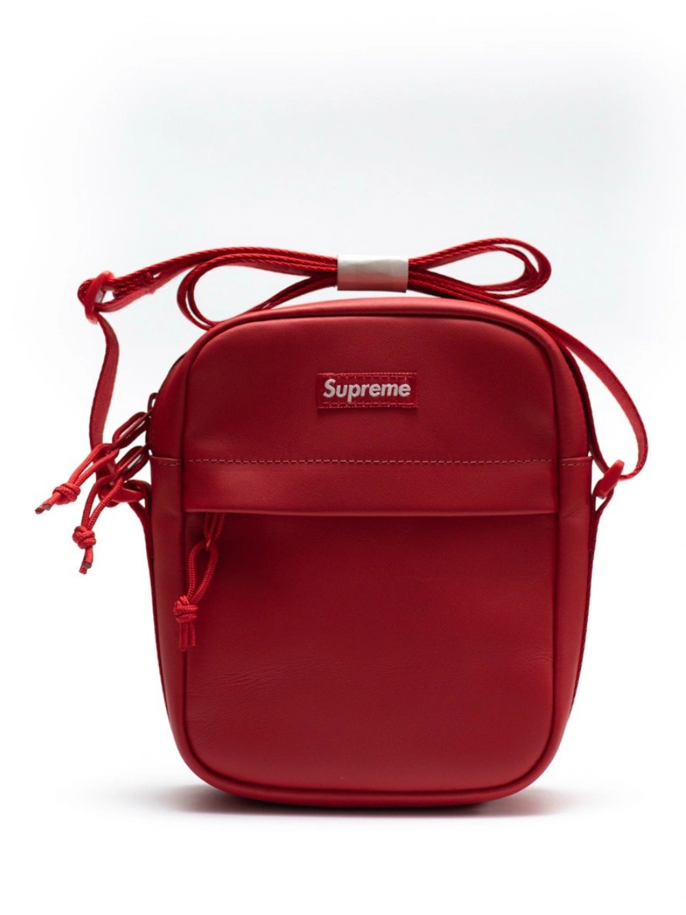 Leather Shoulder Bag Red