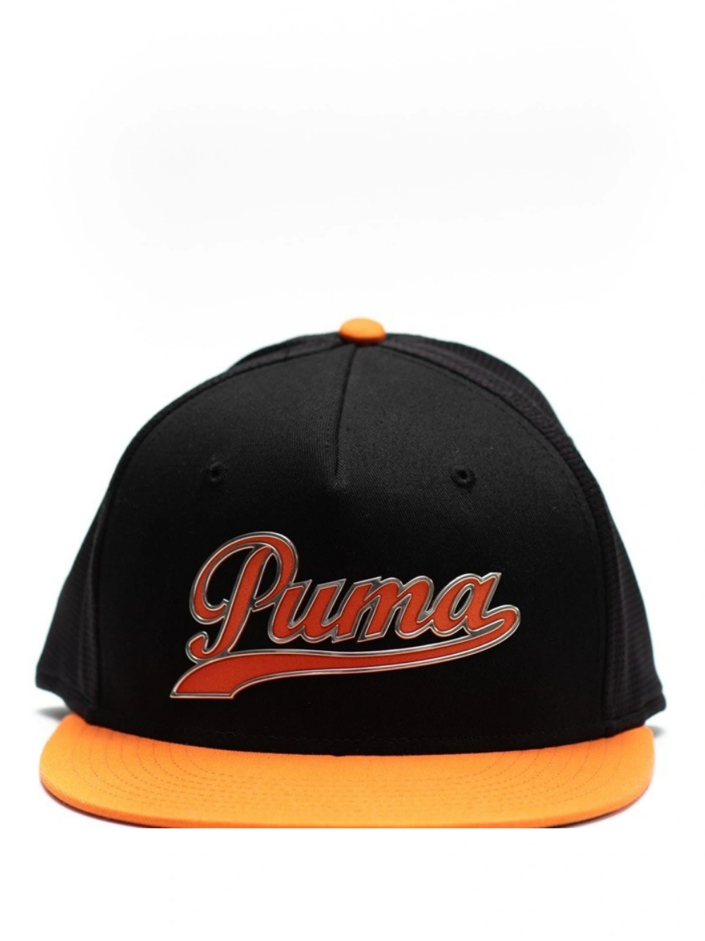 Script Black Snapback cap
