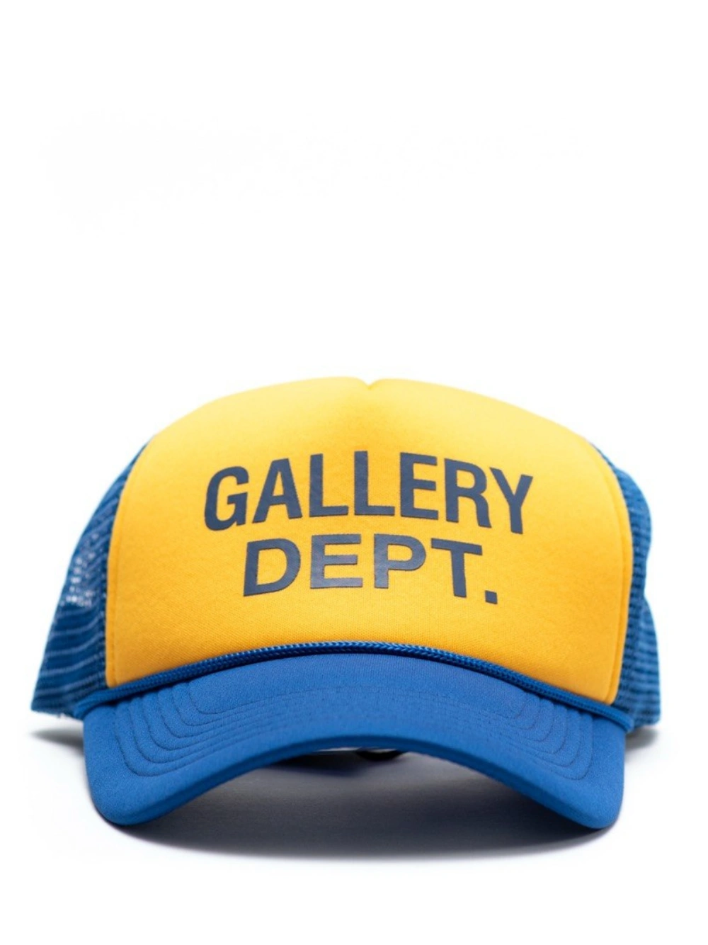 Logo Trucker Hat Blue Yellow