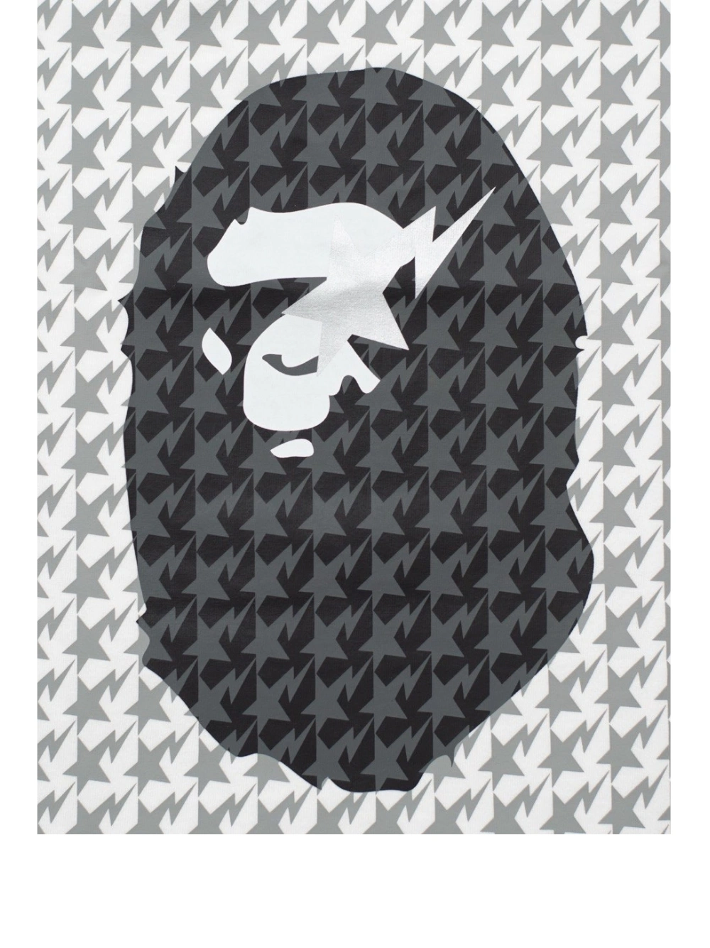 A Bathing Ape Sta Houndstooth Ape Head T-Shirt - تصویر 3
