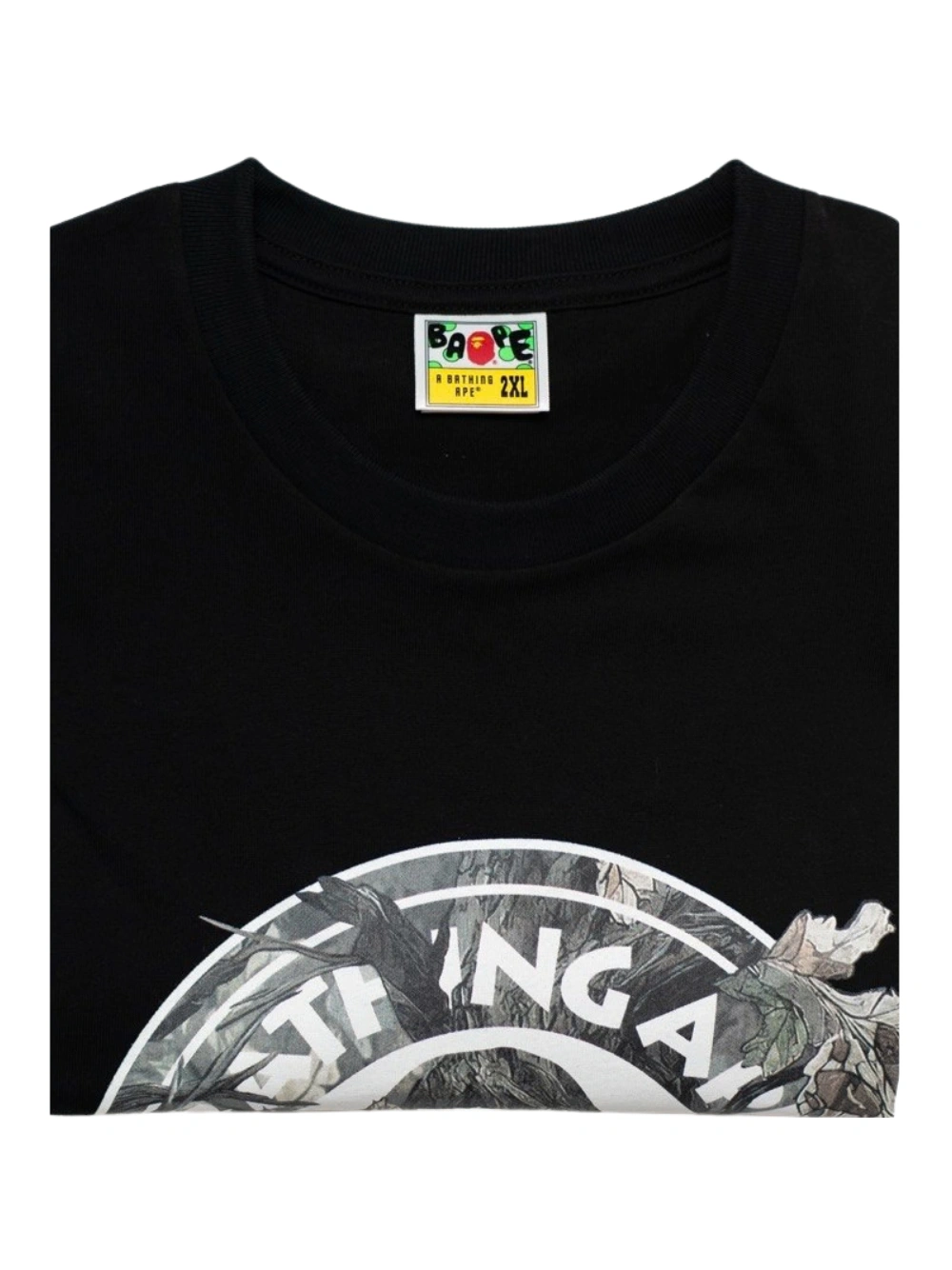 A Bathing Ape Tree Edge Camo Busy Works T-Shirt Black X Brown