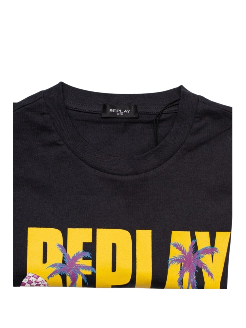 Palm Race Tee Black
