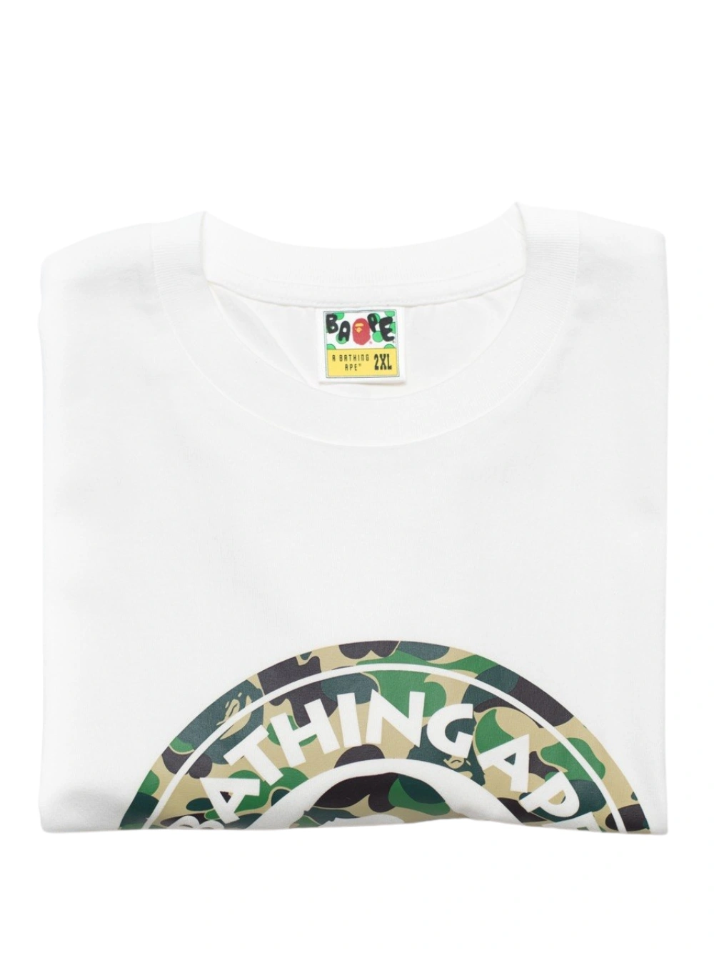 A Bathing Ape Abc Camo Busy Works Tee White X Green